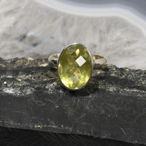Citrin ring 925er silber - ring,,