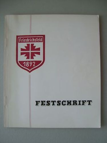 Festschrift friedrichsfeld - festschrift,