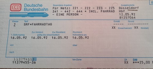 Deutsche bundesbahn 1992 - deutsche,