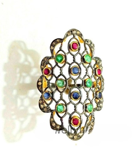 Vintage rubin smaragd saphir - smaragd,