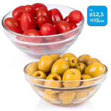 2er Set Salat Schälchen Glas