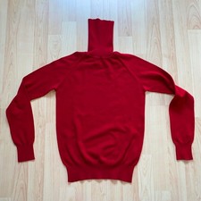 Damen- Rolli, Rollkragen-Pulli Pullover Gr. M ZARA rot Basic Langarm Feinstrick