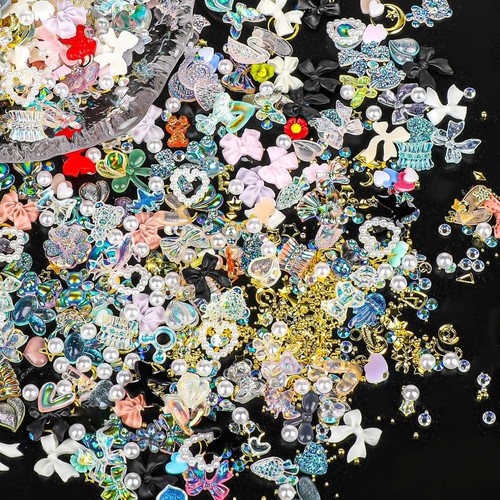 Nagel charms dekorationen - dekorationen, 3d