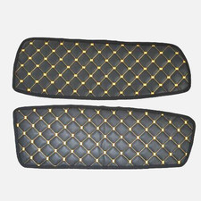 Eco Leder Schwarz Gelb