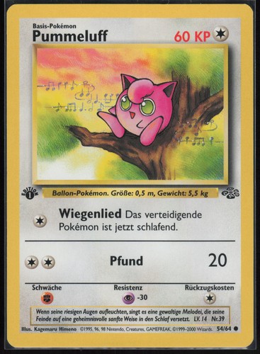 Pokemon karte jigglypuff - karte,