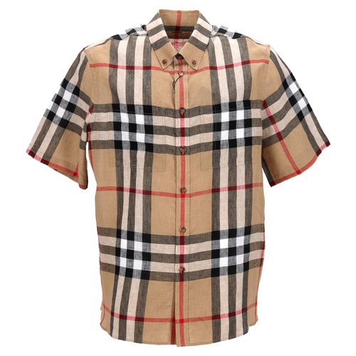 Burberry checked shirt herren - burberry,