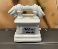 Spardose Money Bank Telefon Telefonkasse Keramik 