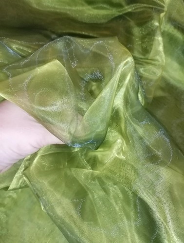 Organza stoff grün irisierend - stoff,
