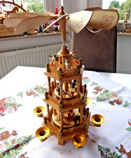 Weihnachtspyramide aus Holz - 3-stöckig - Deko Pyramide