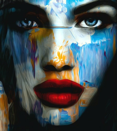 Just face abstrakt - just,