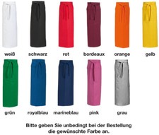 Vorbinder 100x100 cm Schürze Arbeitskleidung Bistroschürze  Gastronomie Küche