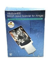 1989 Alfa Data Hand Optischer Scanner für Amiga Alfa Scan 800 Full Boxed EB