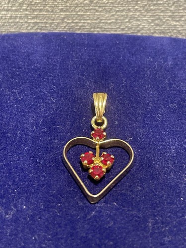 Vintage herz anhänger gold - vintage,