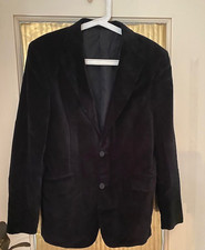 Herren SELECTED Sakko  Party Blazer Velvet schwarz Gr. 48 NEUWERTIG Samt