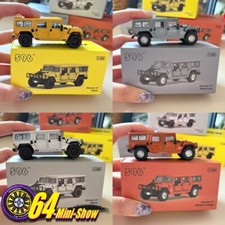 596Model 1/64 Hummer H1 - Die Motorhaube lässt sich öffnen Zinkguss-Modellauto