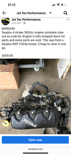 Jetski seadoo takt motor - jetski,