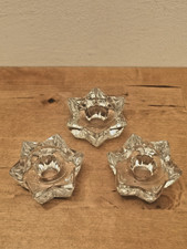 3 Glas-Kerzenhalter