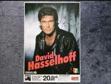 David Hasselhoff Konzertplakat DIN A1 mit Original Autogramm Dortmund 1990