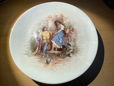 ALTER RUSSISCHER PORZELLAN WANDTELLER KUSNEZOW  KUZNETSOV КУЗНЕЦОВ RUSSLAND