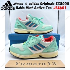 atmos × adidas Originals ZX8000 Bahia Mint Active Teal JS4601 Herren Gr.