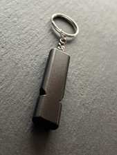 Survival Pfeife Doppel-Loch Aluminiumlegierung | Notfall Signalpfeife Schwarz