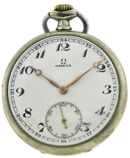 Omega offene Herren- Taschenuhr wohl Kal. 18 funktionstüchtig