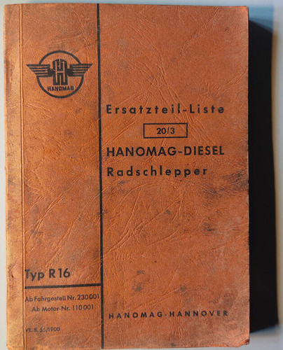 Hanomag diesel radschlepper - hanomag,