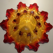 Muranoglas Schale Sonne FERRO