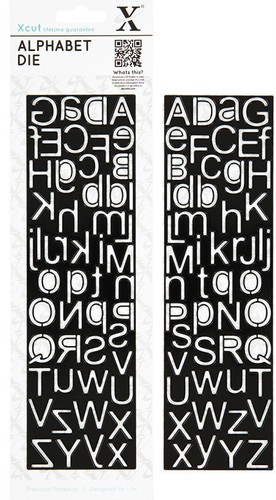 Cut alphabet stanze - x,