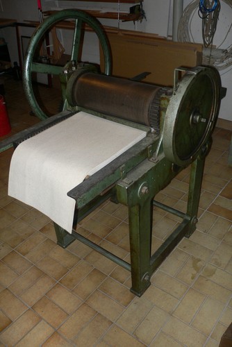 Alte druck und - und, radierpresse