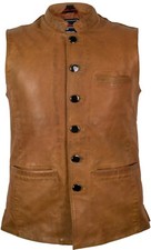 Herren Lamm Lederweste