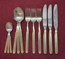 WMF Onda Gold Cromargan Menübesteck 12 teilig für 3 Personen 