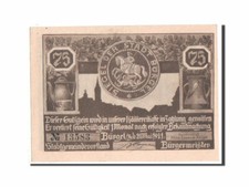 [#350887] Geldschein, Deutschland, Burgel Stadt, 75 Pfennig, 1921, UNZ-, Mehl:20