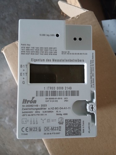 Itron ehz stromzähler neu - itron,