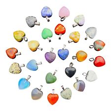 Edelstein Anhänger Herz poliert | 27 Varianten | Chakrastein