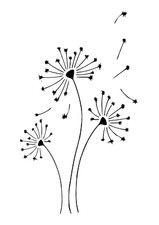 Schablone " Pustebumen3 " auf A4