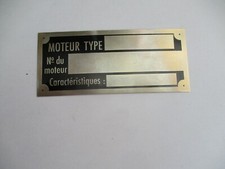 Typenschild Renault moteur Schild ID-plate s8 Motor 