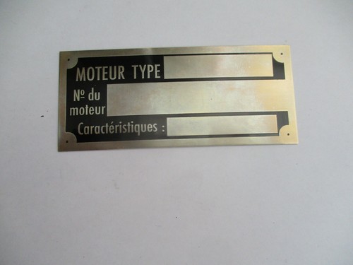 Typenschild renault moteur - typenschild,