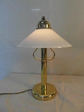 Tischlampe Antik Glasschirm