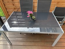 Gartentisch AnthrazitGrau Alu
