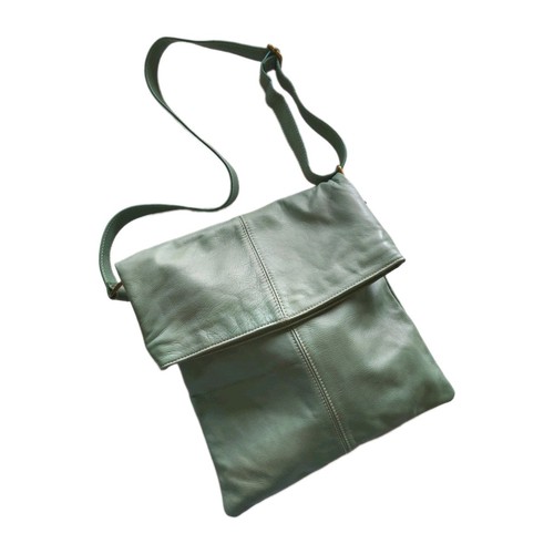 Ledertasche mint grün italien - ledertasche,