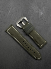 Panerai Uhren Leder Armband Premium 26mm grün *EU*