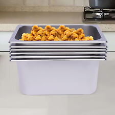 6X GN Behälter GastroNorm Edelstahl Gastronomiebehälter 1/2 150 mm tief NEU!