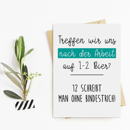 Postkarte bier sprüche - bier,