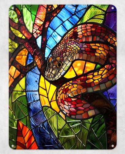 Buntglas reptil schlange - reptil,