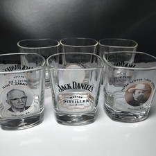 Jack Daniels Whiskey Gläser Tumbler Top Zustand 6 Verschiedene Motive No. 7 Glas