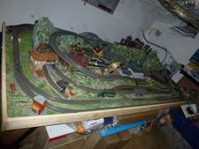 Märklin HO Eisenbahnanlage komplett 2,45m x1,40m plus 0,60m0,25