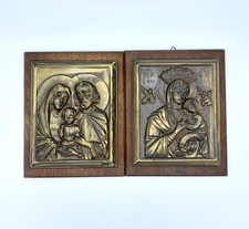 Messing-Ikonen Wand Relief 20x16cm