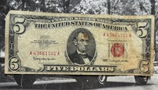 Fünf Dollar Schein 1953 USA