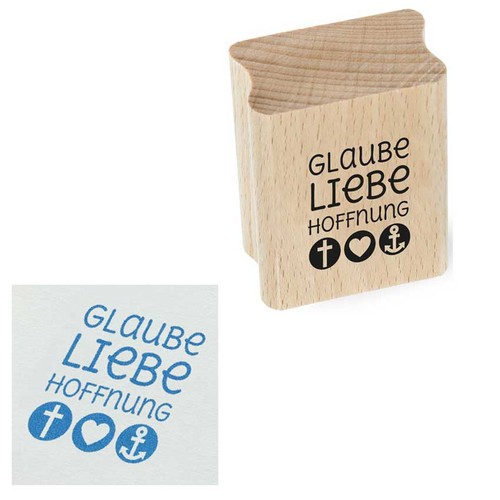 Holzstempel korinther glaube - holzstempel,